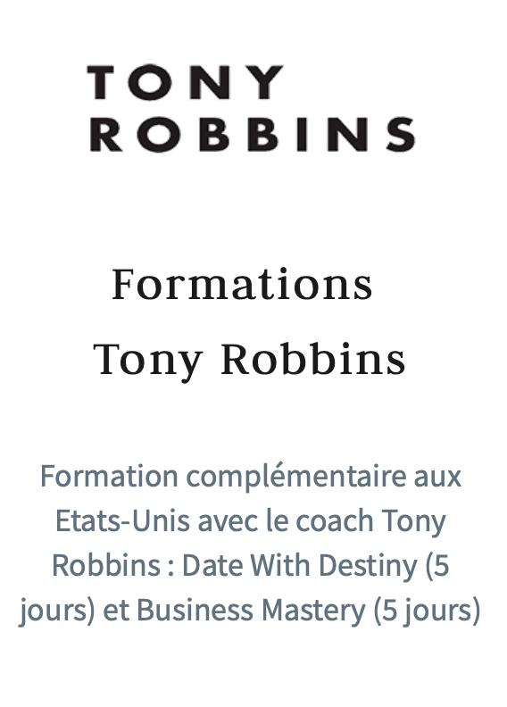 formation Tony Robbins Noémie Elkrieff coach développement personnel paris logo emlyon business school