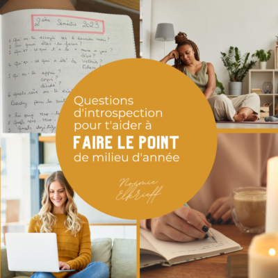 Atelier offert pour faire le point sur sa vie en milieu d'année